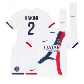 Paris Saint-Germain Achraf Hakimi #2 Gostujuci Dres za Dječji 2024-25 Kratak Rukavima (+ kratke hlače)